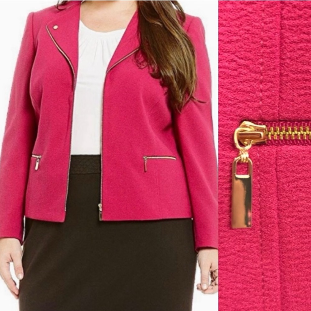 NWT Tahari Levine Fuchsia Jacket / Blazer